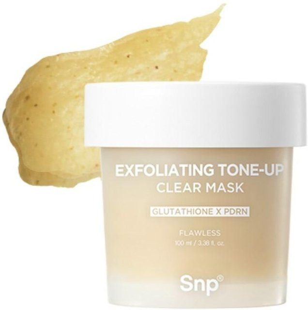 SNP Exfolierende aufhellende Klärmaske, 100 ml, mit Glutathion, PDRN, Bromelain, Gluconolacton - Bild 1