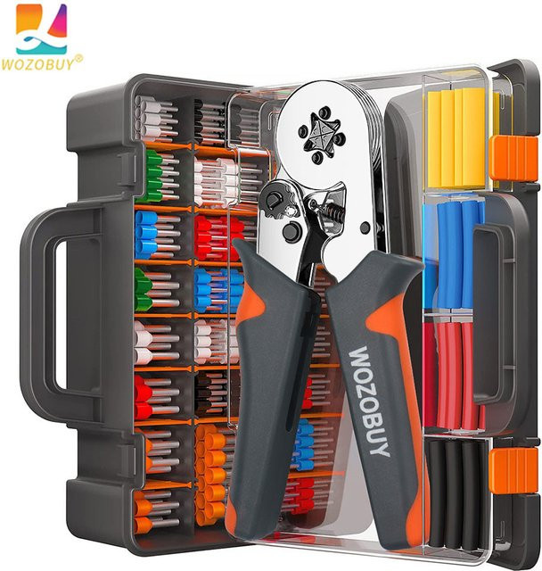 WOZOBUY Mini Elektrische Aderendhülsen-Crimpzange HSC8 6-4/6-6 für Drahtverbindungen und Reparaturklemmen, Multicolor - Bild 1