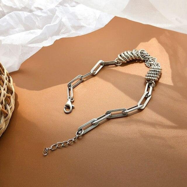 Armband 925 Sterling Silber, Herz, Quastenarmband, Damen Herren - Bild 1