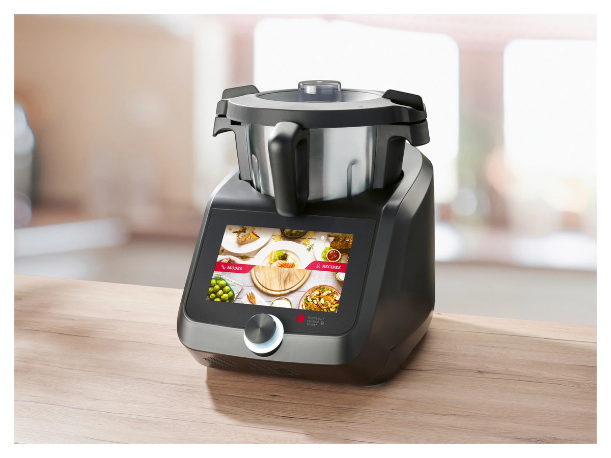 SILVERCREST Monsieur Cuisine smart SKMS 1200 C1 Küchenmaschine in Anthrazit mit App-Steuerung, Sous-Vide-Funktion und WiFi-Anbindung - Bild 3