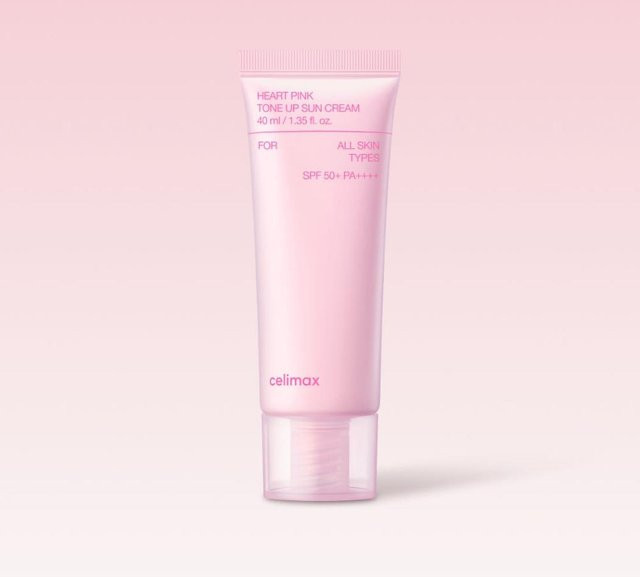 CELIMAX Herz Rosa Ton-Up Sonnencreme SPF50+, 40 ml, Unisex - Bild 1