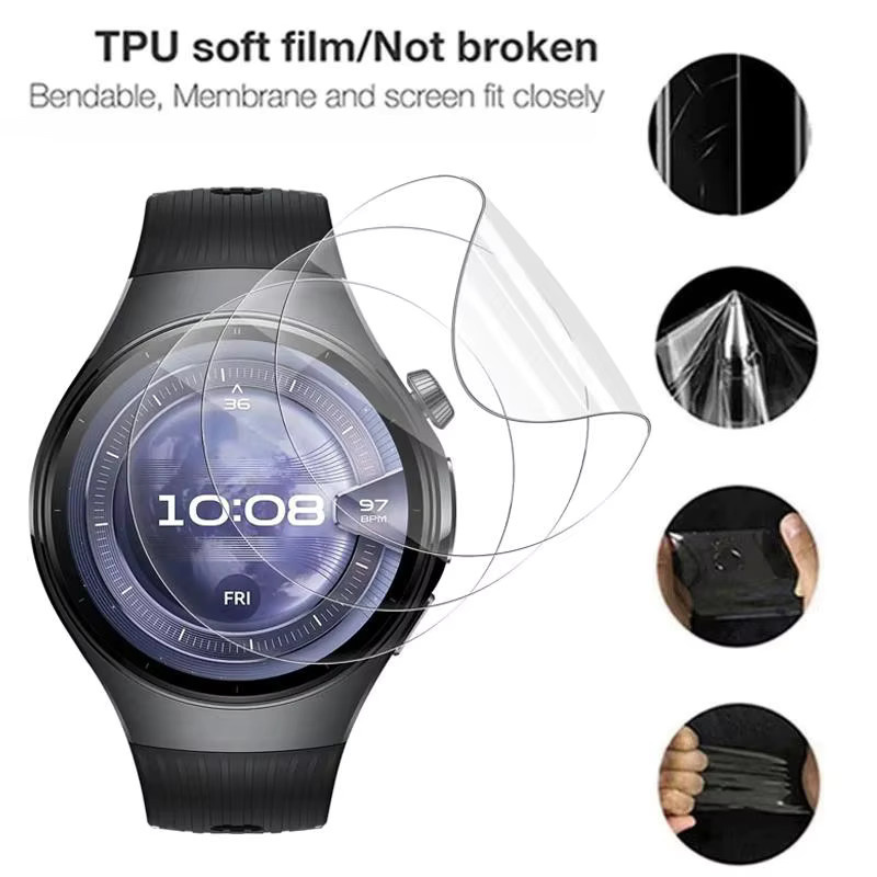 Huawei Displayschutzfolie Hydrogel, Huawei Watch 5, 42 mm, 46 mm, Unisex - Bild 4