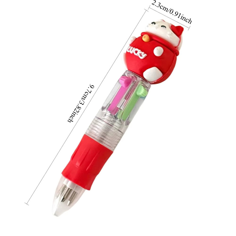 TWBEB 4-in-1 Tier-Kugelschreiber mit Mehrfarben-Gelstift 0,5 mm für Schüler - Bild 5
