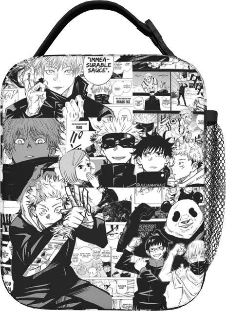 Fancy Style Studio Toji Anime Isolierte Lunchtasche in Schwarz - Bild 1