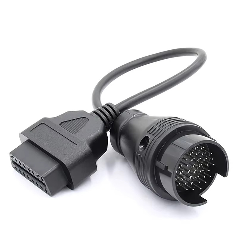 OBD2 Diagnose-Adapter für Mercedes: 38-Pin auf 16-Pin Buchsenstecker Verlängerungskabel in Schwarz - Bild 2