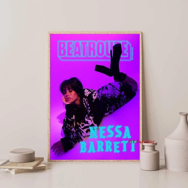 Nessa Barrett Young Forever Tour 2023 Poster Leinwand Malerei Redamancy Gallery Farbe: Purple, B x H: 90 x 60 cm, Unframed - Bild 1