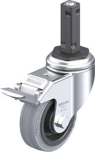 Blickle LKRA-VPA 80K-11-FI-EV12 Lenkrolle mit Feststeller, Rad-Durchmesser: 80 mm, Tragfähigkeit: 80 kg, Farbe: Grau/Schwarz/Silber - Bild 1