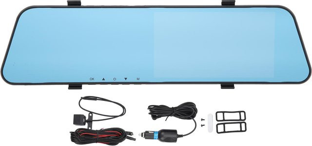 DIYelecs Dashcam mit 5,5 Zoll Touchscreen und Dual-Linse, 1080P Full HD Videoaufnahmegerät mit Bewegungserkennung in Blau - Bild 1