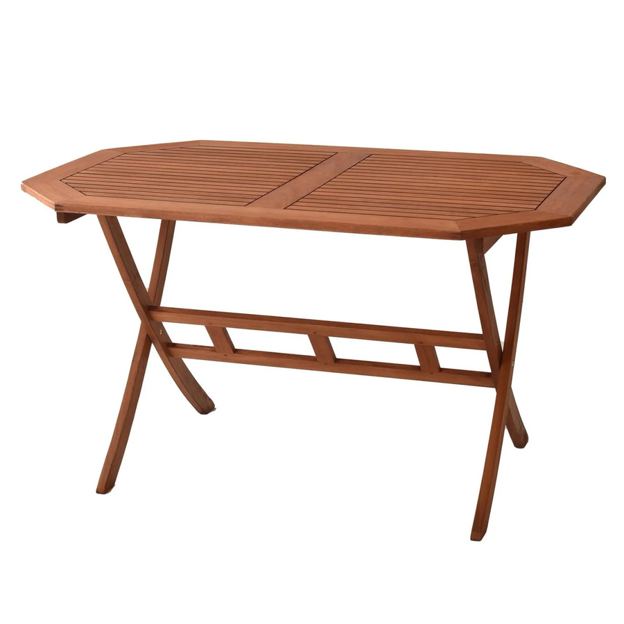 Merxx Klapptisch Borkum aus Eukalyptusholz in Beige, B/T/H: 85 x 74 x 135 cm - Bild 2