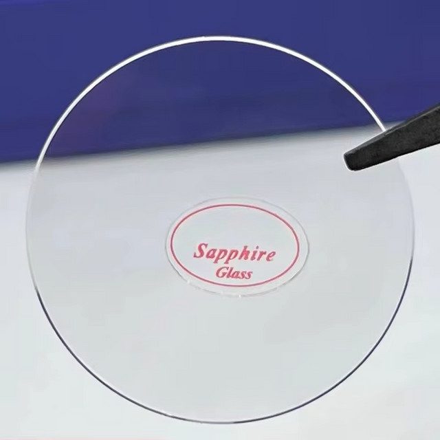 RACDONA Uhrenglas Saphir, flach, 1,0 mm, Durchmesser 11,5–42 mm, weiß - Bild 1