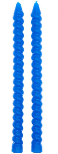 Rico Design Spiralkerzen in Azur, Höhe: 18 cm, Durchmesser: 1,4 cm - Bild 1