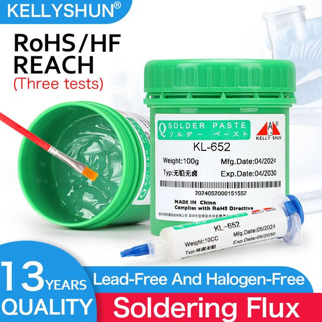 KELLYSHUN Lötflussmittel für SMD-Entlöten und BGA-Lötpaste zur Leiterplatten-Reparatur, 100 g - Bild 1