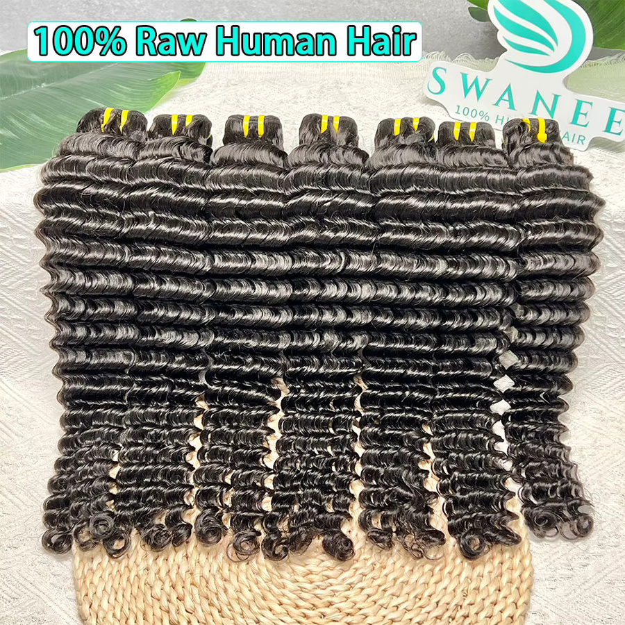 SWANEE Deep Wave Echthaar-Bündel, 28-30 Zoll, Damen - Bild 2