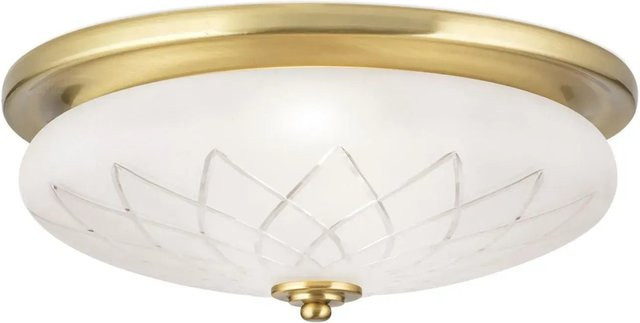 Orion Leuchten Deckenleuchte Porto in Bronze mit Glasschirm, rund, Durchmesser: 37 cm - Bild 1