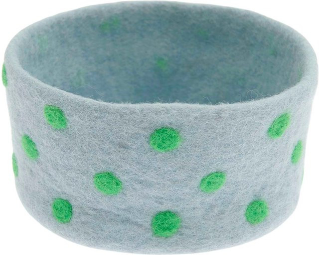 Rico Design Filzkorb gepunktet Blau/Grün - Bild 1