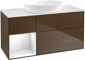 V&B Waschtischunterschrank Finion in Weiß lackiert, Breite: 120 cm - Bild 1