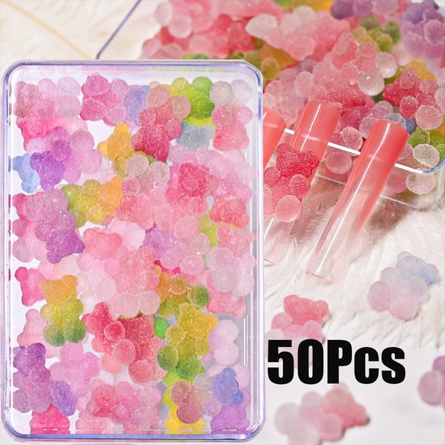 HotPress Nail Art Charms Gummibärchen Design, 50 Stück, Glänzend - Bild 1