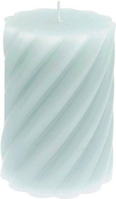Rico Design Stumpenkerze Spirale in Mint aus Paraffin - Bild 1