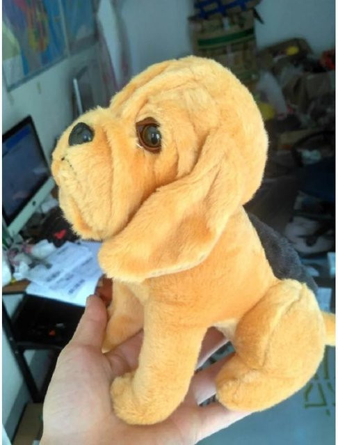 Binchi Keji Travel Shar Pei Hund, Plüschtier, 28cm, ab 0 Jahre - Bild 1