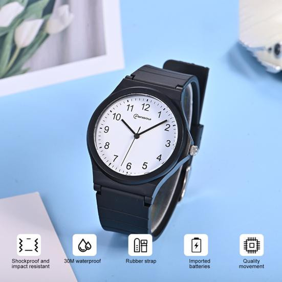 ping Day Digitaluhr, Quarz, Leder, Schwarz, Unisex, 3 ATM - Bild 3