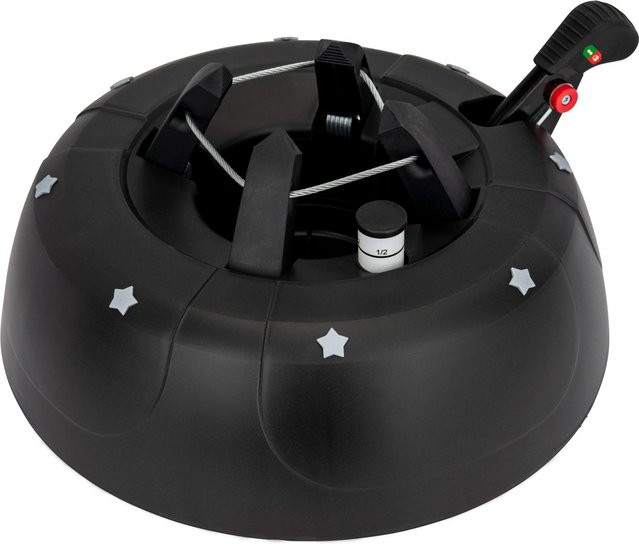 Star-Max Christbaumständer Start 2 mit Fußhebeltechnik für bis zu 2,5 m in Anthrazit - Bild 1