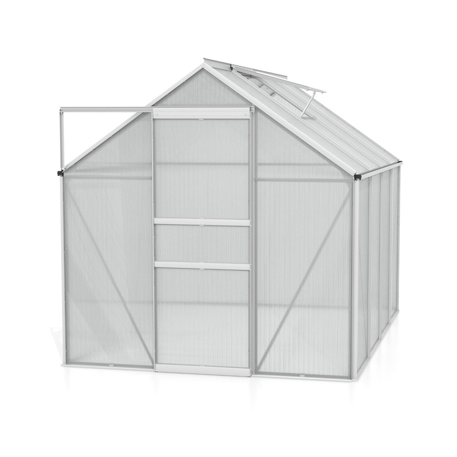 Vitavia Gewächshaus Comet 5000 mit Aluminiumrahmen in Silber und transparenten Polycarbonat-Platten 4mm - Bild 3