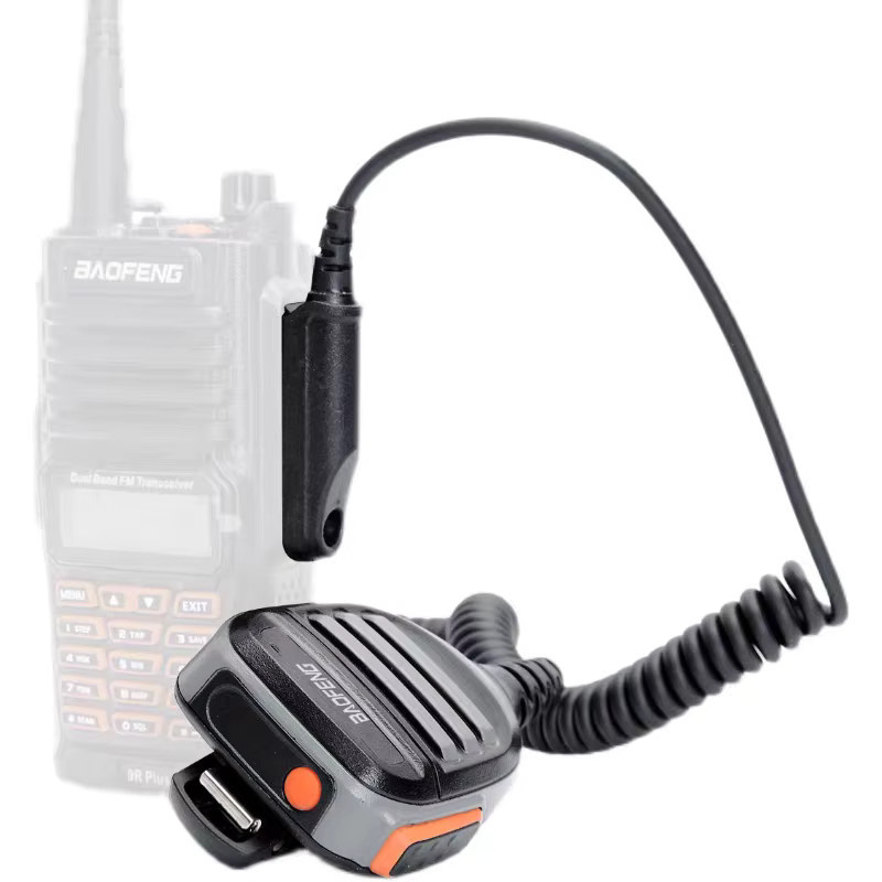 Baofeng Wasserdichtes PTT-Lautsprechermikrofon in Schwarz für Amateurfunk-Walkie-Talkie Modelle UV-68 Pro Max V2 UV-9R Pro Plus UV-S22 Pro BF-9700 - Bild 4
