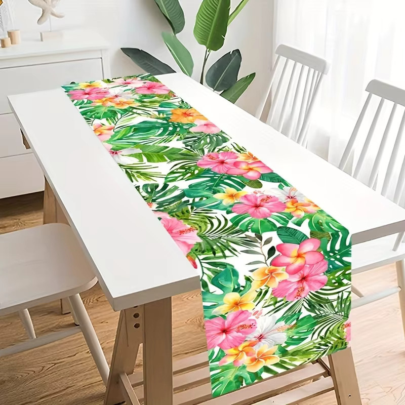 VIKAMA Tischläufer mit floralem Design in Multicolour, Polyester, B: 90 cm, T: 33 cm - Bild 3