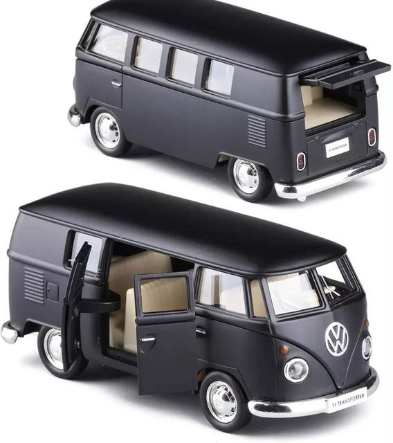 RMZ 1950 VW T1 Transporter Klassischer Bus, Legierungsmodell-Rückziehauto, 1:36 - Bild 1