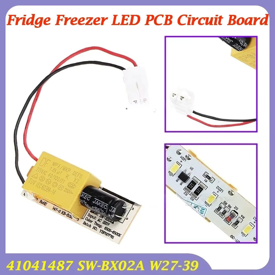 LED-Lichtpanel-Set SW-BX02A W27-39 Schaltkreisplatine für Hoover & Candy Kühl-Gefrierkombination - Bild 2