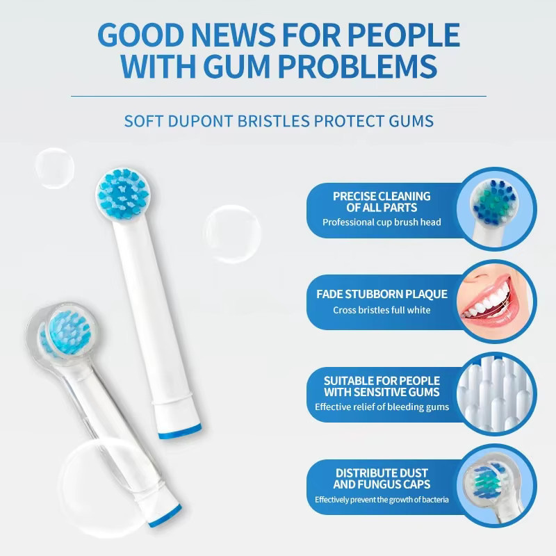 Oral-B Ersatzbürstenköpfe, 8 Stück, Weiß - Bild 2