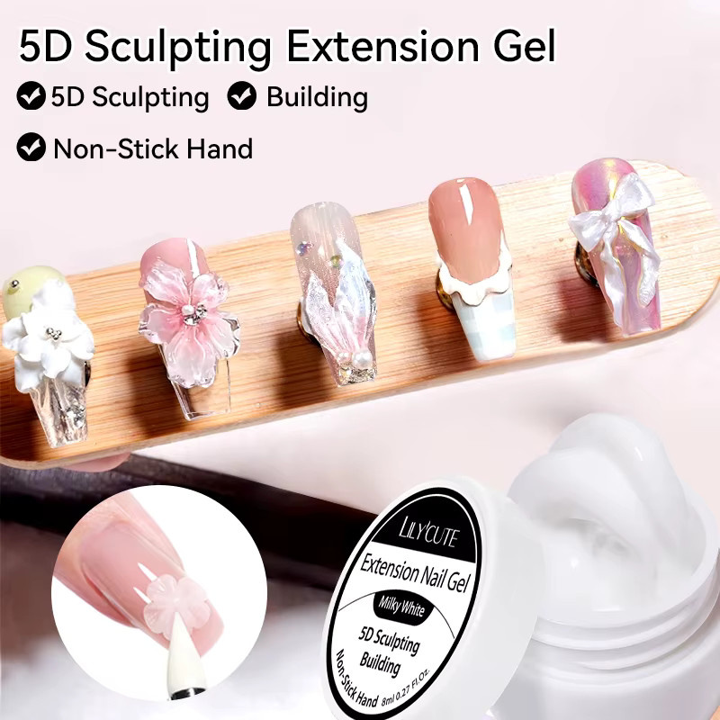 LILYCUTE Verlängerungs-Jelly-Nagelgel, Transparent, 8 ml - Bild 2