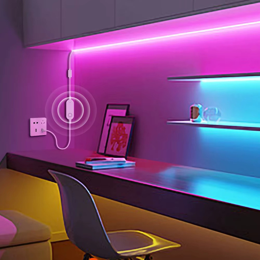 CENFAYA RGB LED Streifen mit Apple HomeKit und WiFi zur TV Hintergrundbeleuchtung, dimmbar via Siri Sprachsteuerung, USB Anschluss, Multicolour - Bild 3