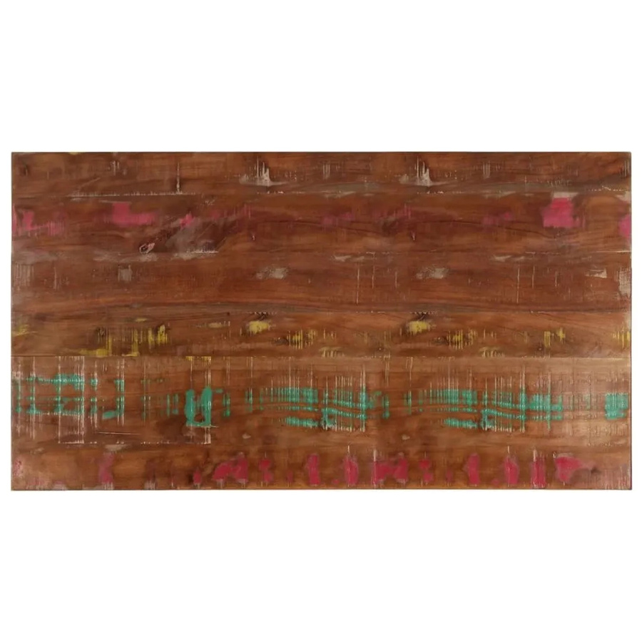 vidaXL Tischplatte aus Massivholz in Rustik-Optik, Rechteckig, Braun, B/T/H: 100 x 50 x 2,5 cm - Bild 2