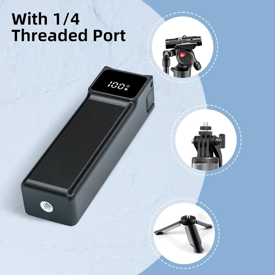 DJI Osmo Pocket 3/4 Schnellladegerät und Controller in Schwarz mit USB-C-Kabel und 1/4-Zoll-Gewindeanschluss - Bild 4