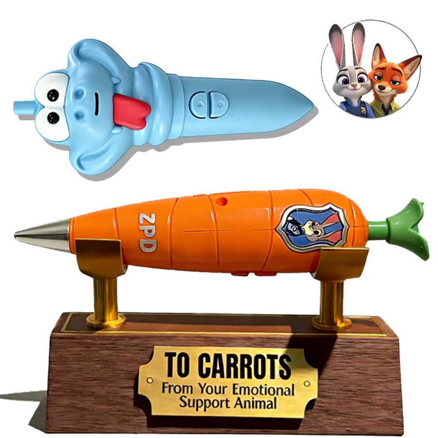 Disney Zootopia 2 Schlüsselband mit Karotten-Aufnahmestift und Halterung in Orange - Bild 5