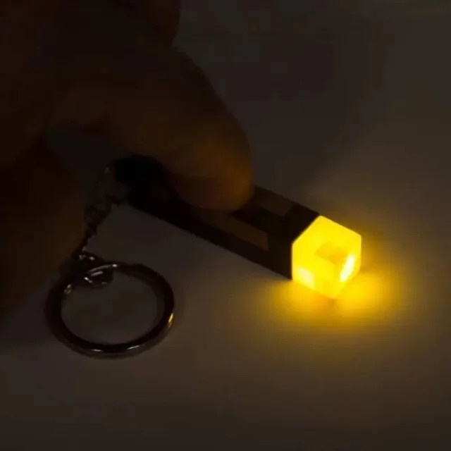 GAGAGIRL Minecraft Mini-Taschenlampe als Schlüsselanhänger in Multicolour aus Kunststoff - Bild 1