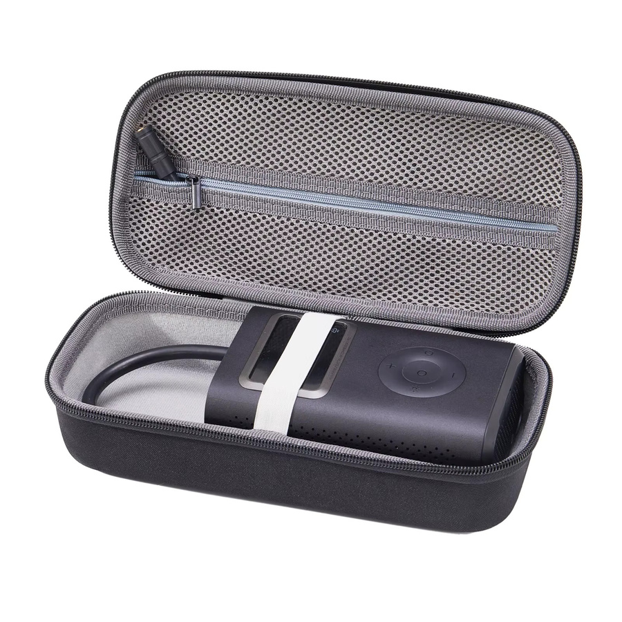 Lousxy Hartschalenkoffer für Xiaomi Mijia Air Pump Pro 2, Kompressortasche für Auto, Fahrrad und Basketball inklusive Zubehör für Reifenschlauch-Verlängerungsschlauch - Bild 7