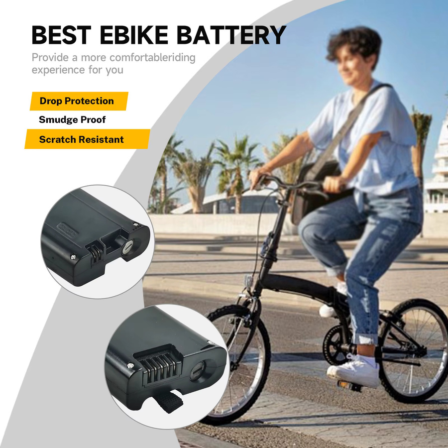 Carrera Scimitar E-Bike Batterie in gebogener Form für City-Bikes, 36V, Farbe: Schwarz - Bild 6