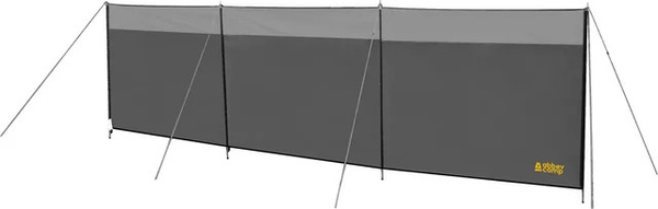 Abbey Camp Chicago-500 Windschutz Paravent aus Polyester in Grau