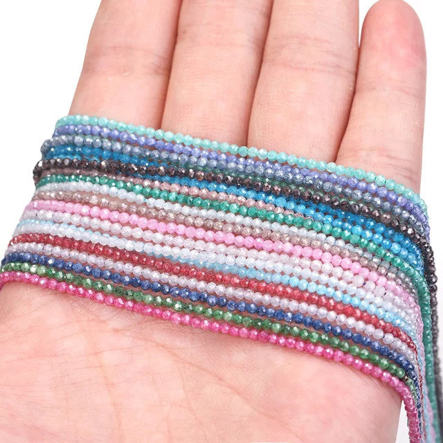SANSWL Zirkonperlen, farbig, 2 mm, Unisex - Bild 1