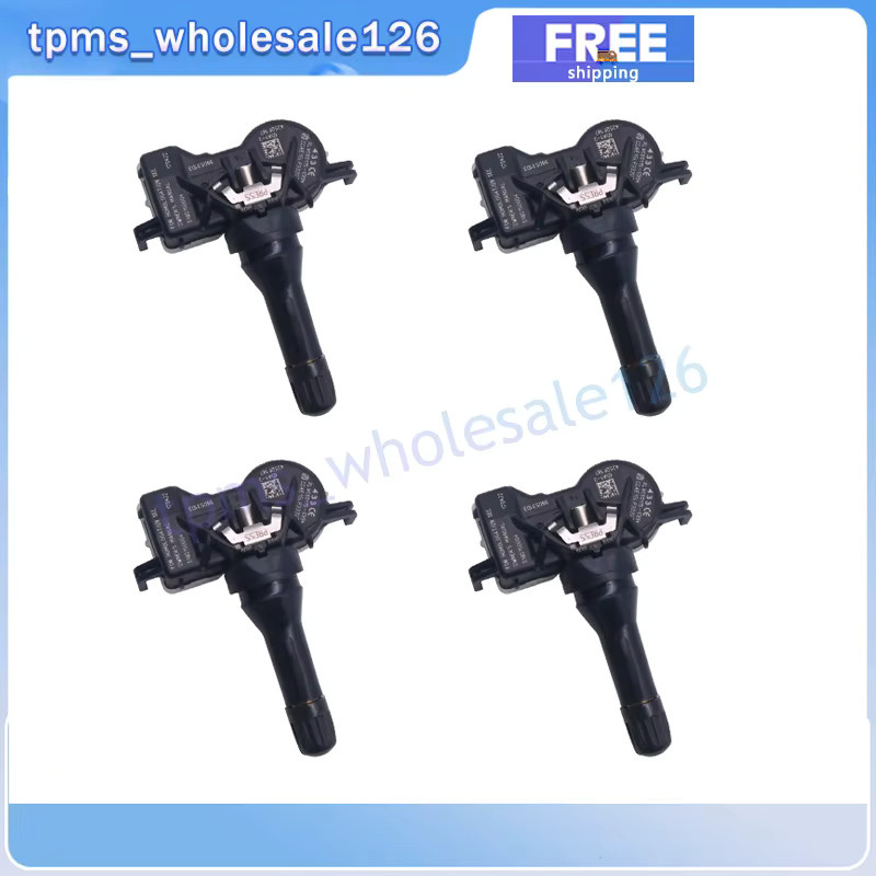 GANGLE 4er-Set Reifendruckkontrollsensor TPMS 433MHz für Fiat 500x, Mitsubishi Attrage, Eclipse Cross, Lancer und Outlander, Farbe: Schwarz - Bild 2