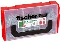 Fischer FixTainer Dübel- und Schraubensortiment in Rot und Transparent, B/H/T: 15,6 x 6,1 x 26 cm - Bild 1