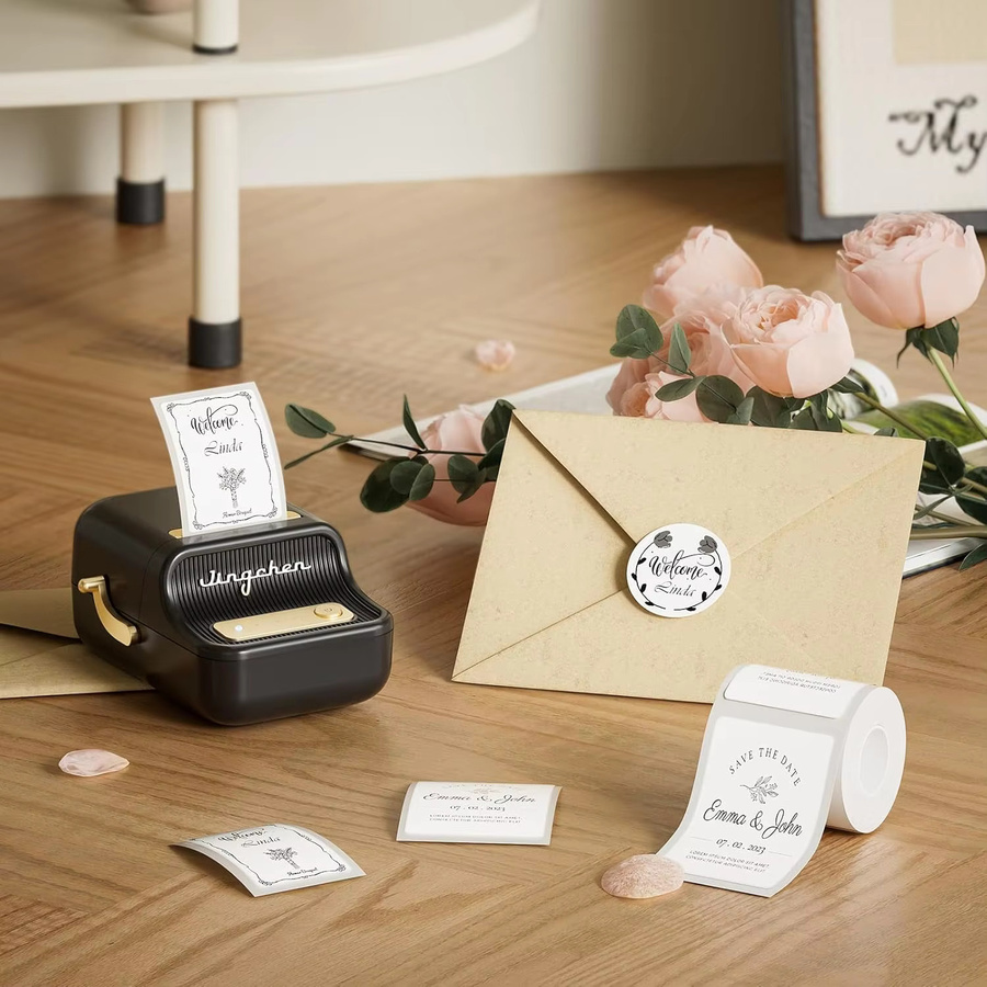 NIIMBOT B21 Tragbarer Bluetooth Thermodrucker mit 1500 mAh für selbstklebende Etiketten, Barcodes und Schmuckkennzeichnung - Bild 4