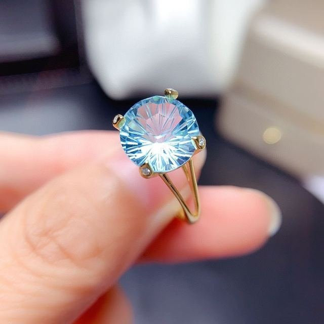 Bonnie 2 Ring, Blauer Chalcedon, Silber, Damen - Bild 1