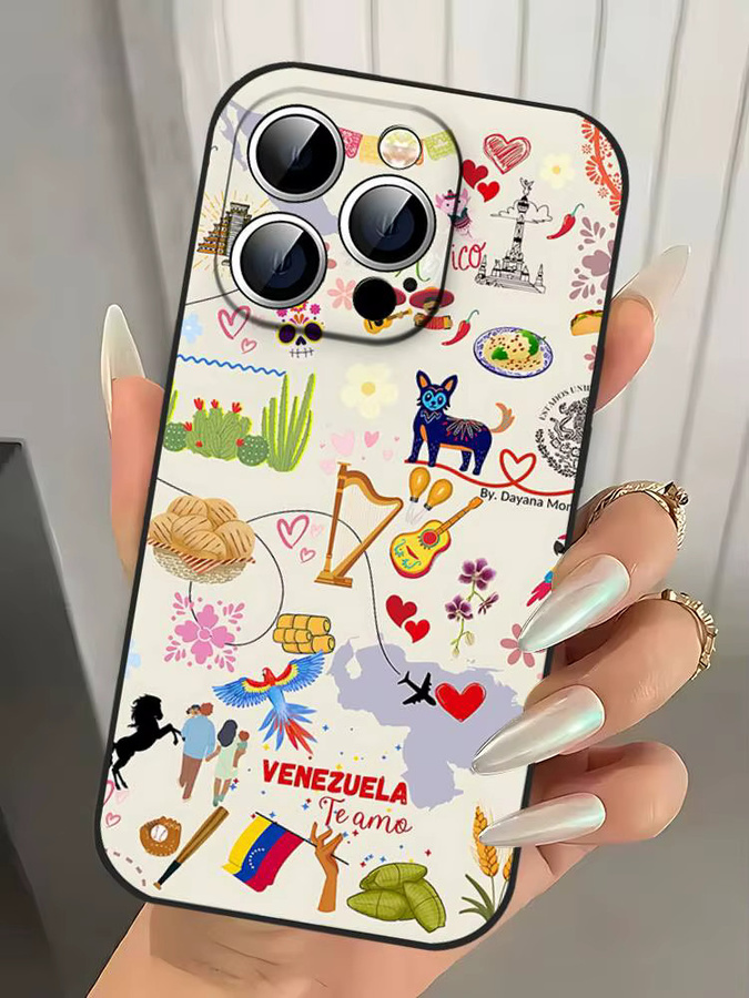 Mesuca Ästhetische Kunst Handyhülle für iPhone 11 bis iPhone 17 Pro Max in Multicolour - Bild 5