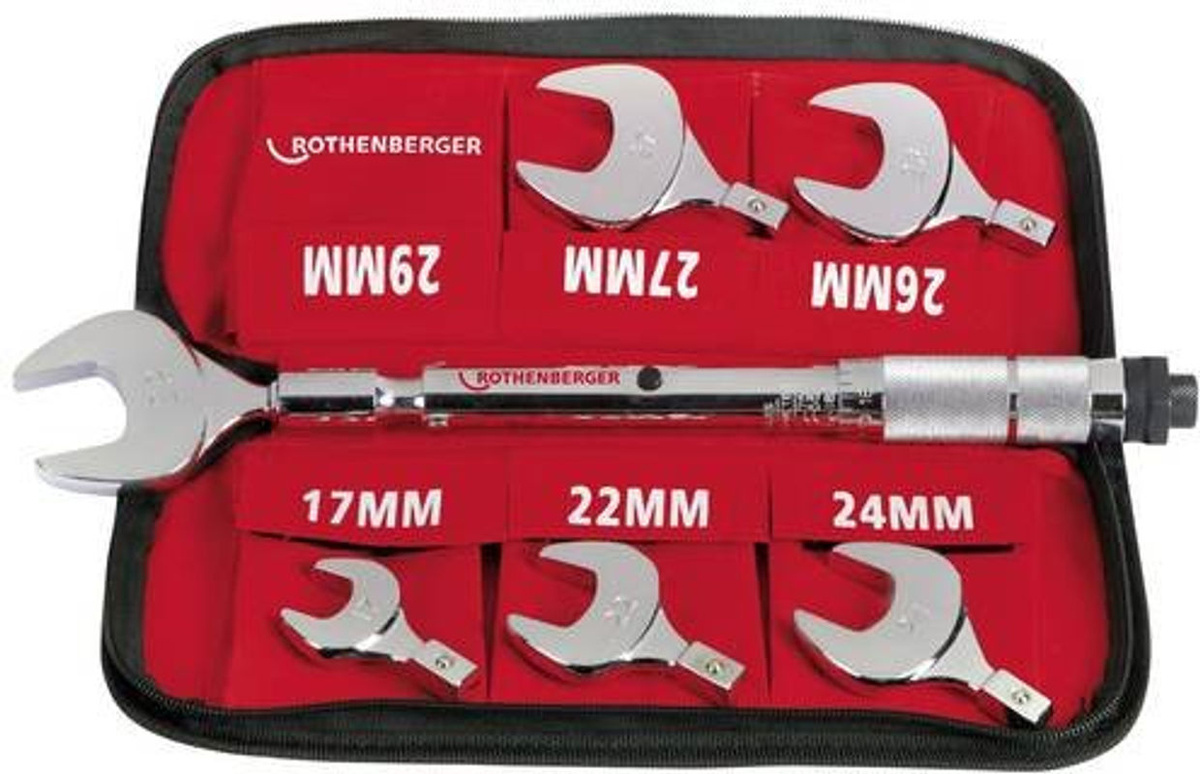 Rothenberger Drehmoment-Gabelschlüssel-Set 14 - 77 Nm in Silber - Bild 2