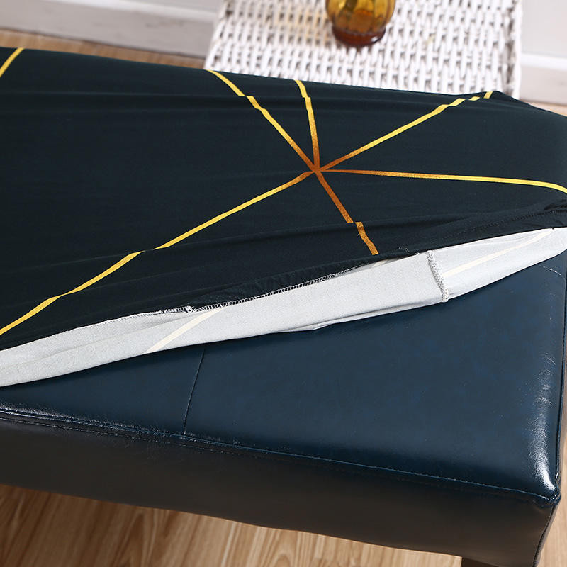 Schmutzabweisender Stretch-Bankbezug mit Grafikprint in Multicolour für Esszimmer und Wohnzimmer - Bild 2