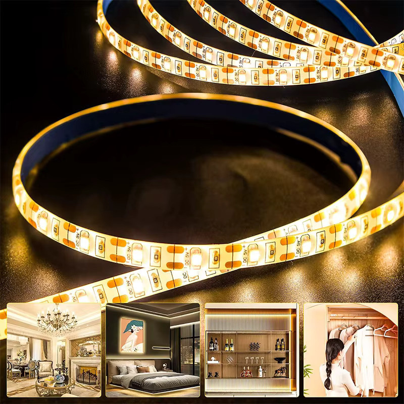 Acosh Neon LED-Lichtleisten-Set für Schrankküche und Möbel, SMD, warmweiß, USB 5V mit Schalter, weiß - Bild 3