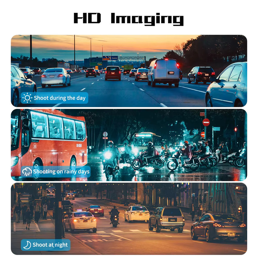 OSSURET Android Multimedia Player mit ADAS GPS und HD 1080P Frontkamera als Digitaler Auto Video Recorder DVR in Schwarz - Bild 3